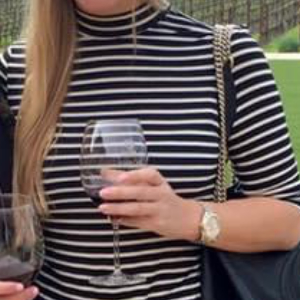H&M Black& White Strip Basic